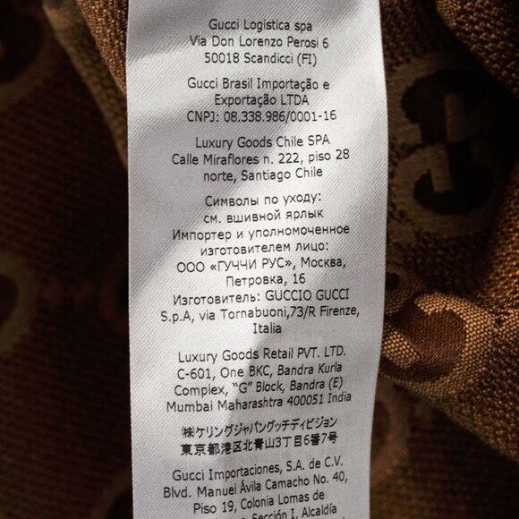 Gucci Camel Ebony Maxi GG Canvas Utility Shirt - Picture 14 of 15